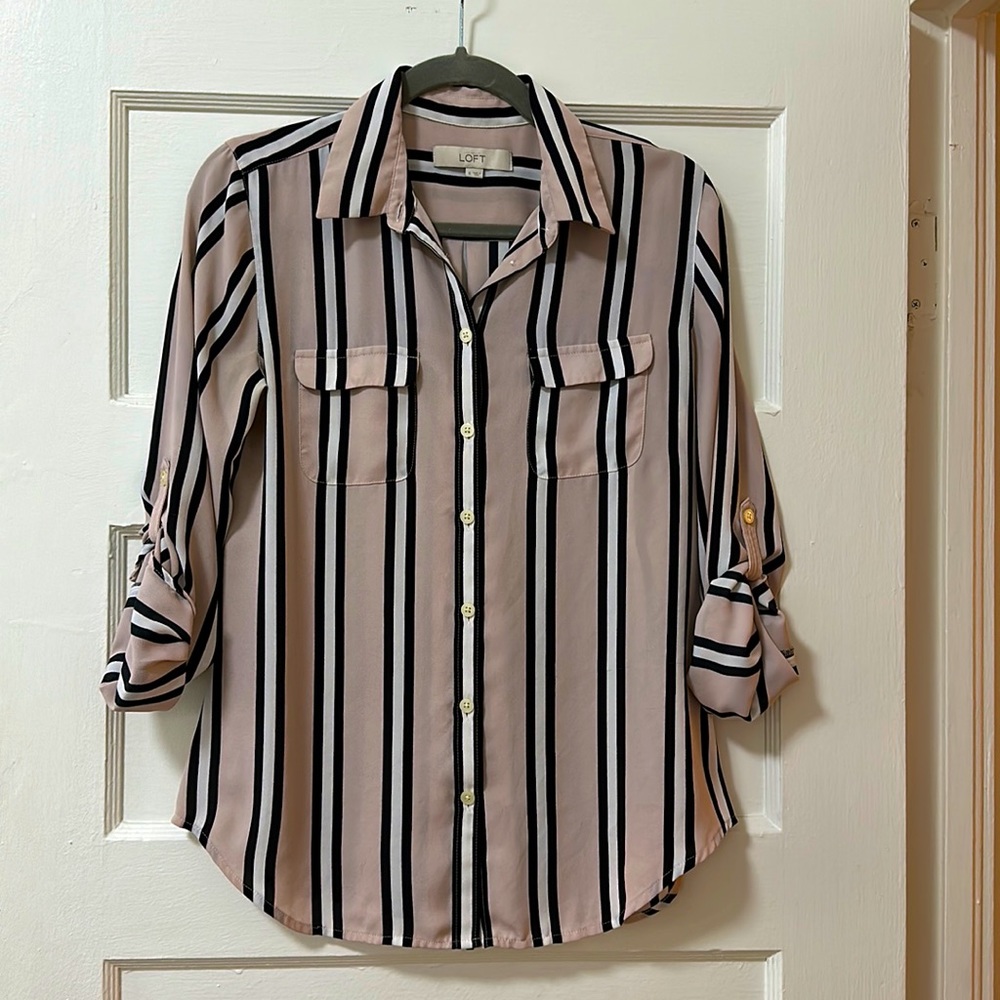 Loft button up blouse